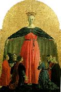 Piero della Francesca madonna della misericordia, central panel of the polyptych of the misericordia painting
